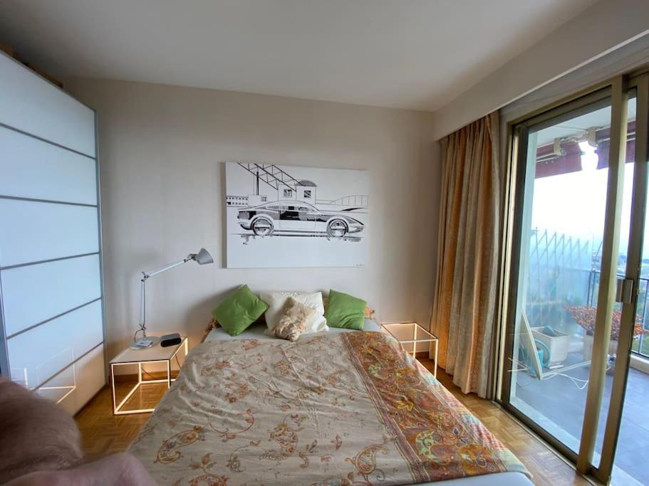 2-Room 60 M², Panoramic View, 2 Balconies, 50M Pool Cagnes-sur-Mer Eksteriør bilde