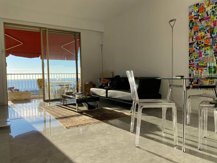 2-Room 60 M², Panoramic View, 2 Balconies, 50M Pool Cagnes-sur-Mer Eksteriør bilde